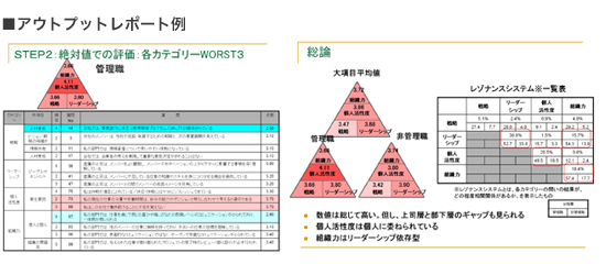 アウトプットレポート例